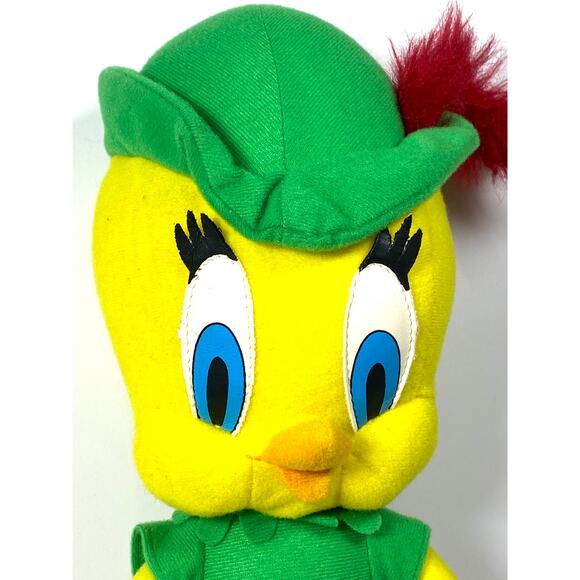 Vintage Tweety Bird Robin Hood Stuffed Animal Plus Looney Tunes WB Play By Play - Picture 2 of 9